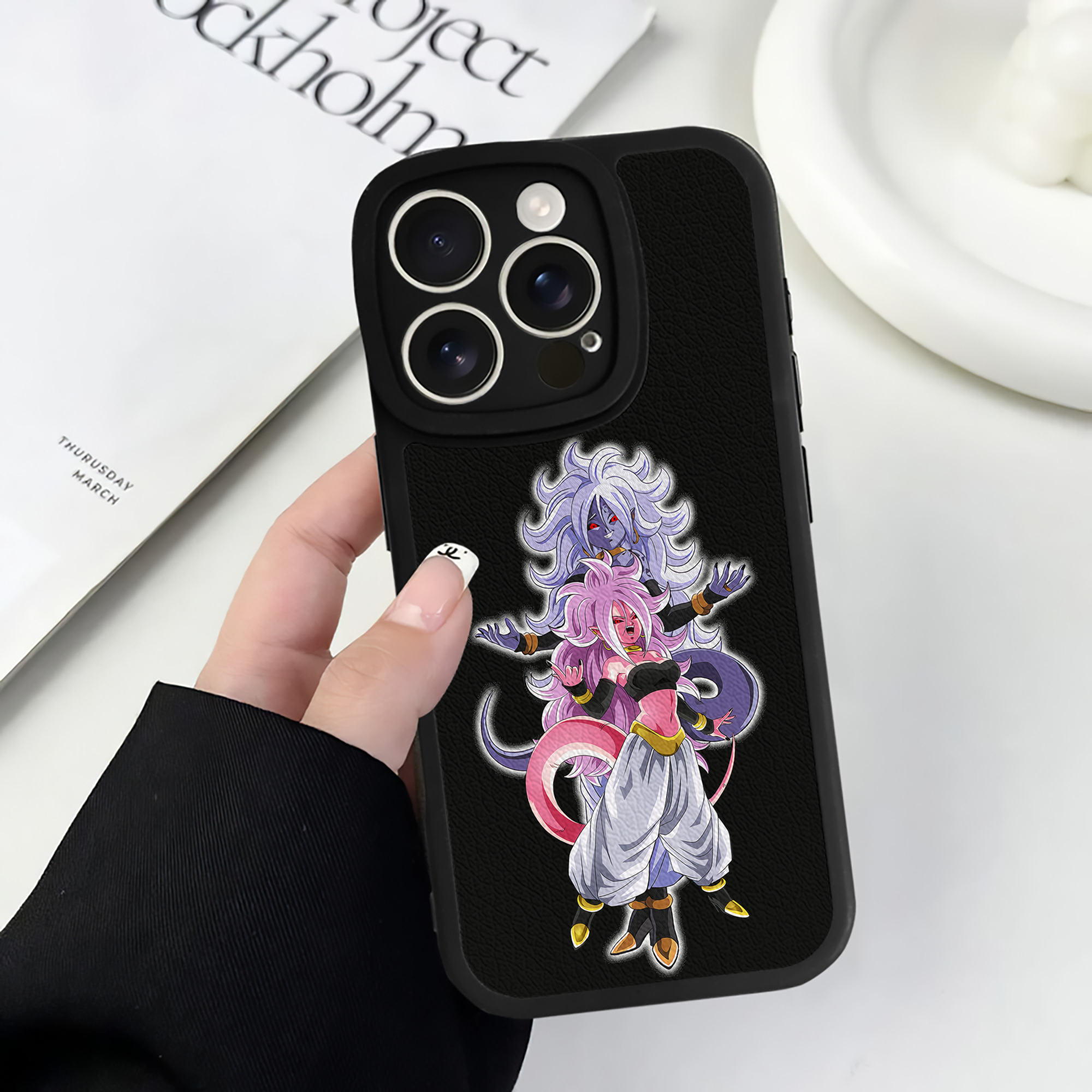 （画像用） ドラゴンボール DRAGON BALL 【iPhone 16シリーズ対応】シリコンスマホケース（レザー調） 材質：シリコン